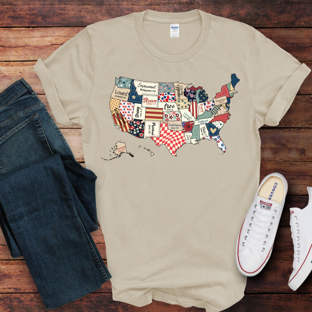 USA Retro Outline