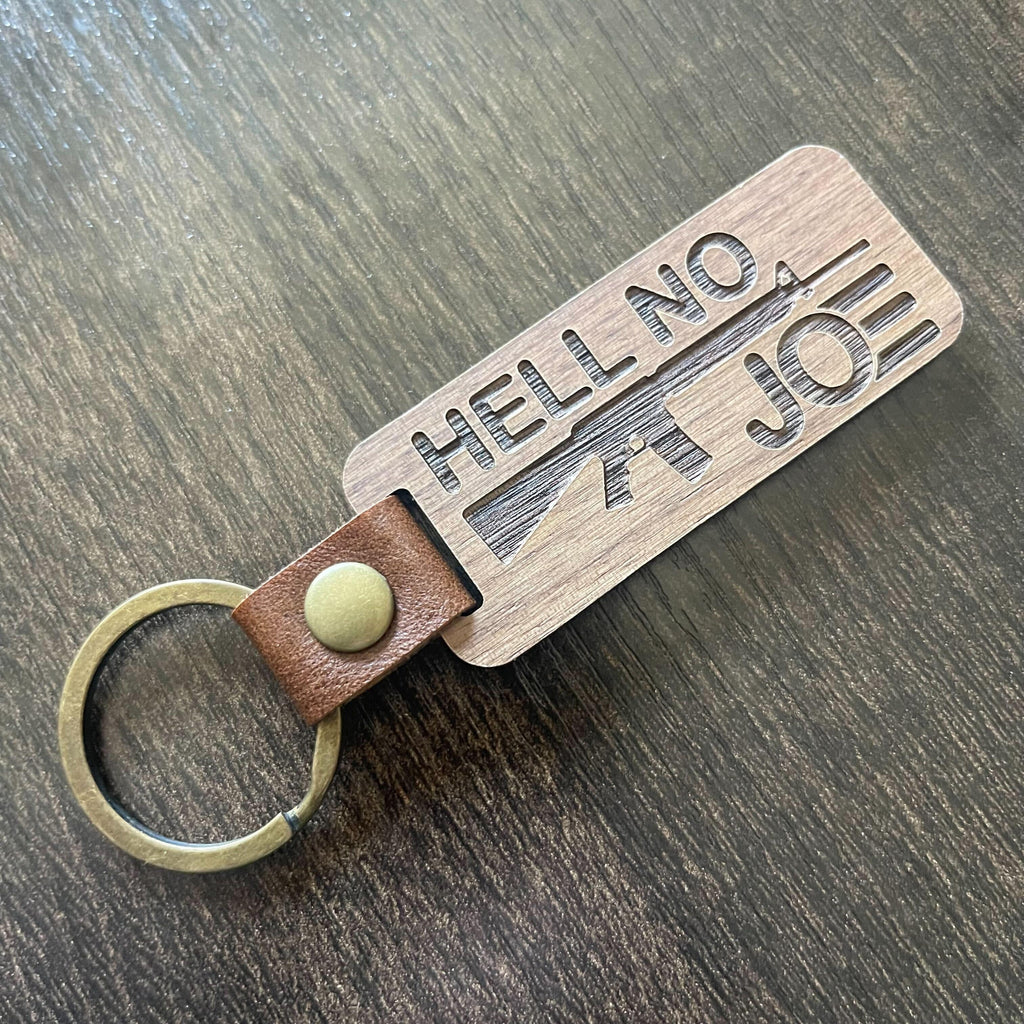 Hell No Joe - Wooden Keychain