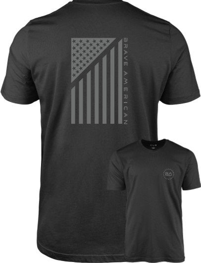 Burnsville Braves Distressed Black T-Shirt