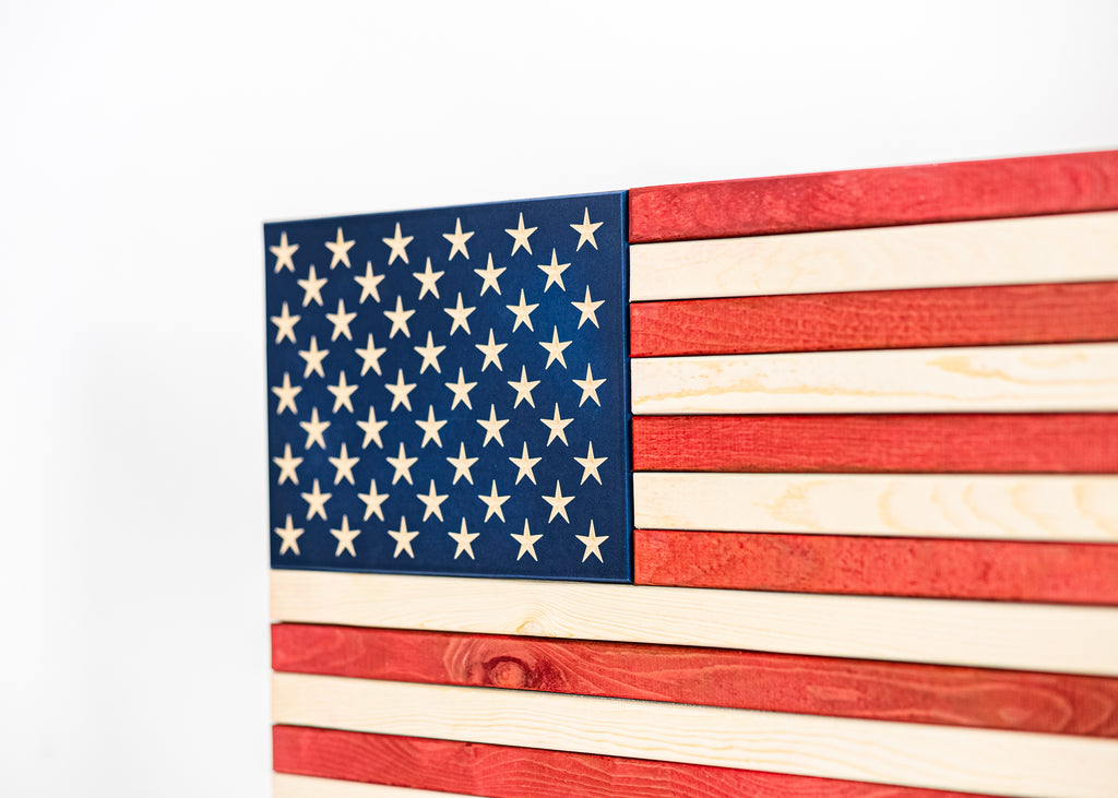 Wooden American Flag