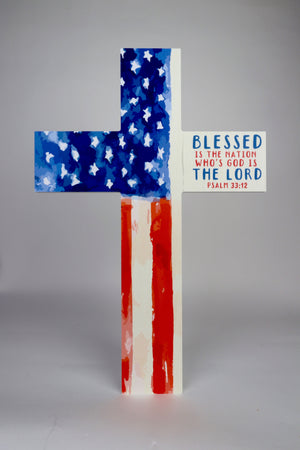 Blessed Is The Nation Cross