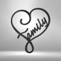 Family Love - Steel Sign