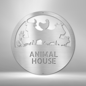 Animal House Monogram - Steel Sign