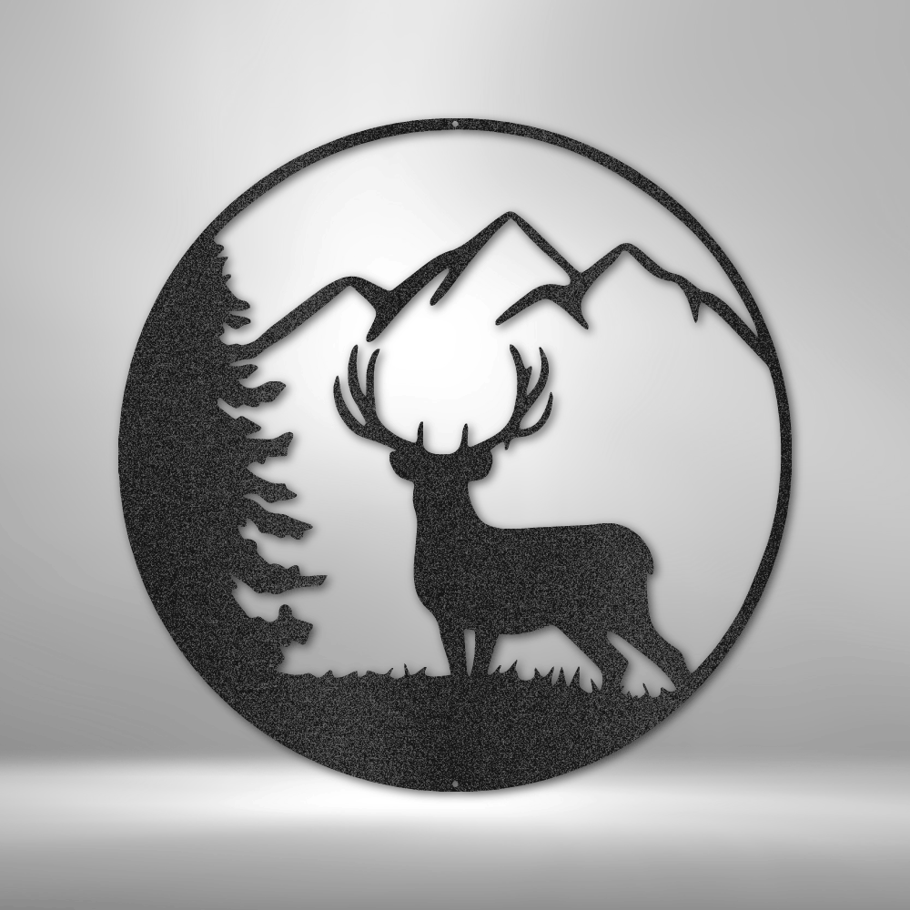 Graceful Deer - Steel Sign