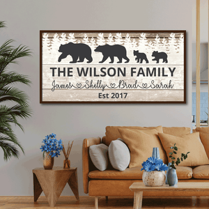 Bear Family - Framed Print