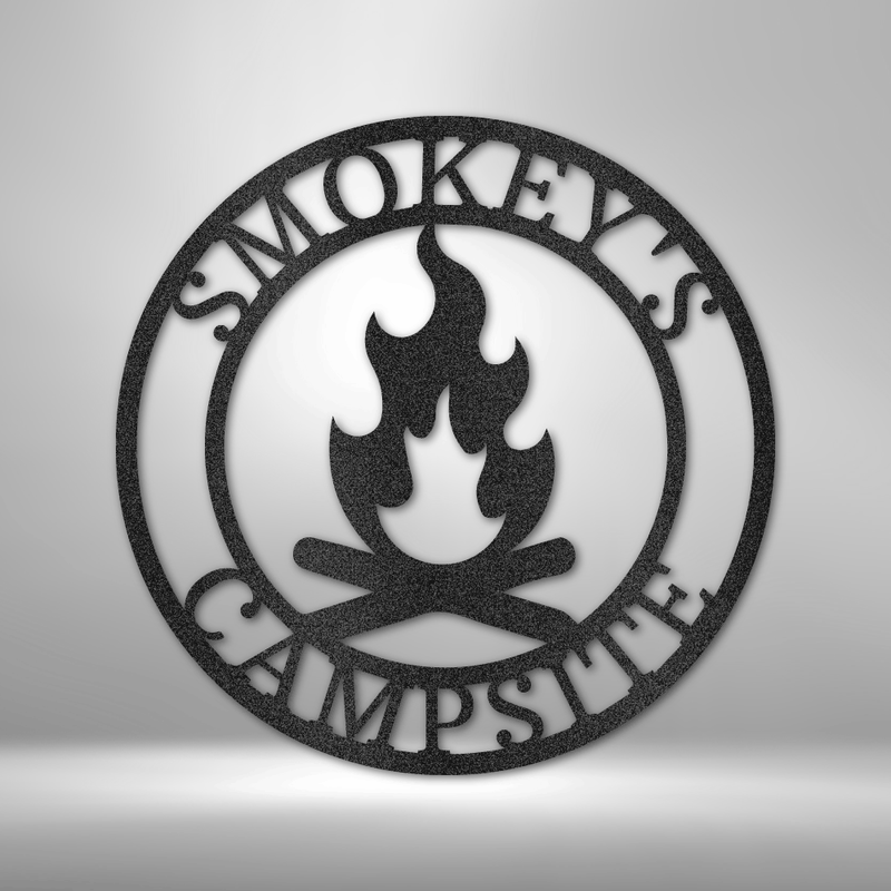 Campfire Monogram - Steel Sign