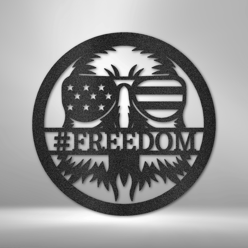American Eagle Monogram - Steel Sign