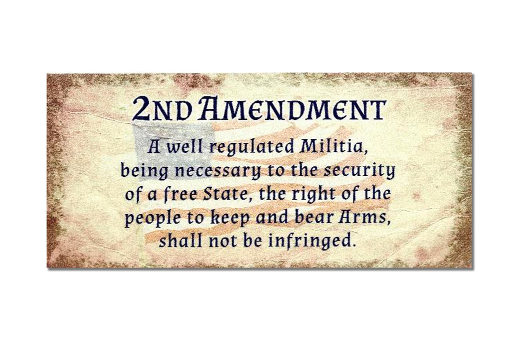 2nd Amendment Mantle Sign