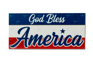 God Bless America Mantle Sign