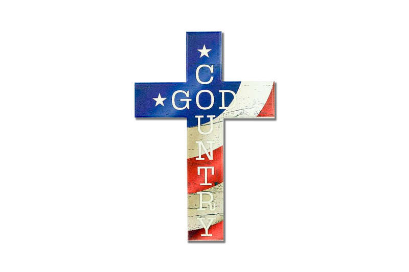 God & Country Cross