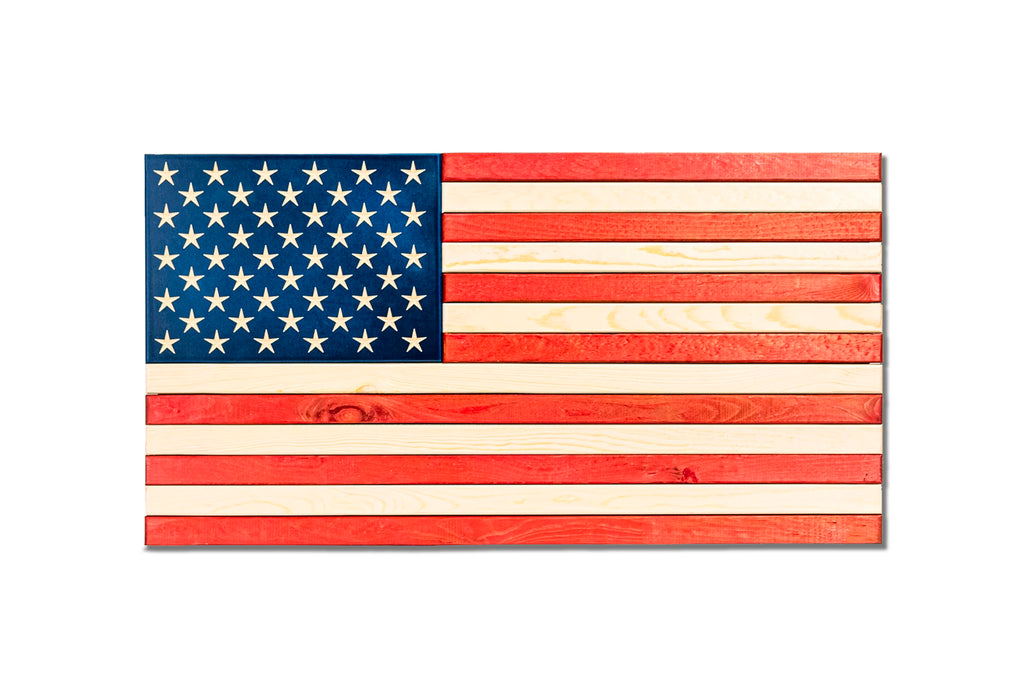 Wooden American Flag