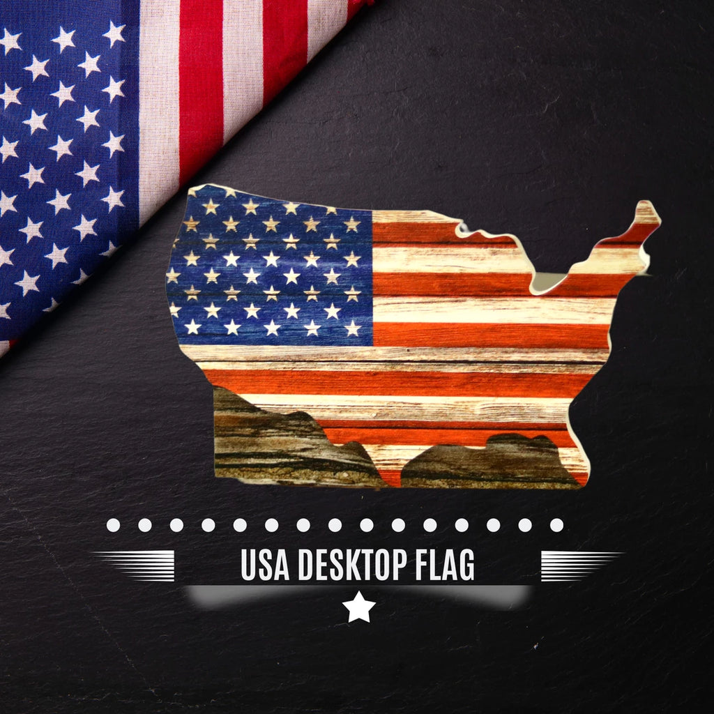 FREE USA Outline Desktop Flag